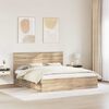 vidaXL Cadre de lit Sonoma 200 x 200 cm Bois de pin massif