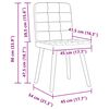 vidaXL Chaises &agrave; manger lot de 2 noir tissu