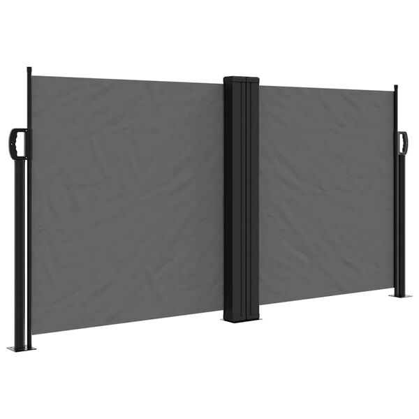 vidaXL Auvent lat&eacute;ral r&eacute;tractable anthracite 120x1000 cm