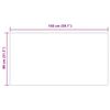 vidaXL Tapis en fausse Tafalla Noir 80 x 150 cm Polyester