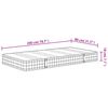 vidaXL Matelas &agrave; ressorts bonnell moyen 80x200 cm