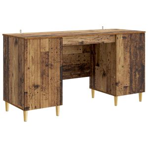vidaXL Bureau Bois ancien 142,5 x 50 x 75 cm Bois d'ing&eacute;nierie