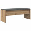 vidaXL Banc d'entr&eacute;e avec coussin Ch&ecirc;ne artisanal 103 x 38 x 40 cm
