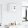 vidaXL Armoire de cuisine 2 pcs Blanc brillant 30 x 31 x 40 cm