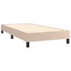 vidaXL Sommier &agrave; lattes de lit avec matelas Cappuccino 90x200 cm