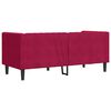 vidaXL Canap&eacute; Chesterfield avec traversins 2 places velours