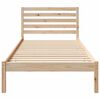 vidaXL Cadre de lit avec t&ecirc;te de lit Marron 100 x 210 cm Pin massif