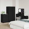 vidaXL Armoire de rangement Noir 60 x 48 x 81 cm Bois d'ing&eacute;nierie
