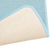 vidaXL Tapis de lit Shaggy Poils longs 3 pcs Turquoise