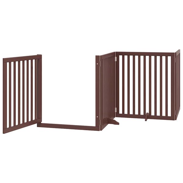 vidaXL Barri&egrave;re pour chien porte pliable 8 panneaux bois de peuplier
