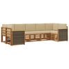 vidaXL Ensemble de canap&eacute;s d'ext&eacute;rieur 6 pc Naturel