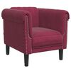 vidaXL Ensemble de canap&eacute;s 3 pcs rouge bordeaux velours