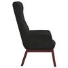vidaXL Chaise de relaxation Noir Tissu