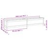 vidaXL Lit sur&eacute;lev&eacute; de jardin gris 199,5x40x39 cm bois de pin massif