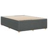 vidaXL Cadre de lit sans matelas gris fonc&eacute; 140x200 cm tissu