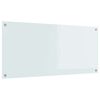 vidaXL Protection de cuisine Blanc 110 x 50 cm verre tremp&eacute;