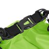 vidaXL Sac sec avec fermeture &eacute;clair Vert 30 L PVC