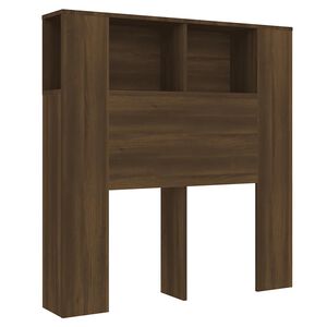 vidaXL Armoire de t&ecirc;te de lit Ch&ecirc;ne marron 100x18,5x102,5 cm