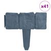 vidaXL Cl&ocirc;ture de jardin/pelouse plastique aspect de pierre 41 pcs 10m