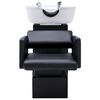 vidaXL Unit&eacute; de rin&ccedil;age de shampoing avec chaise de salon Similicuir