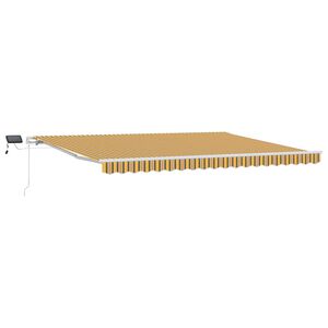 vidaXL Auvent r&eacute;tractable Multicolore 450 &times; 350 cm Tissu et Aluminium