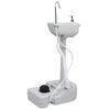 vidaXL Ensemble de toilette et support de lavage des mains de camping