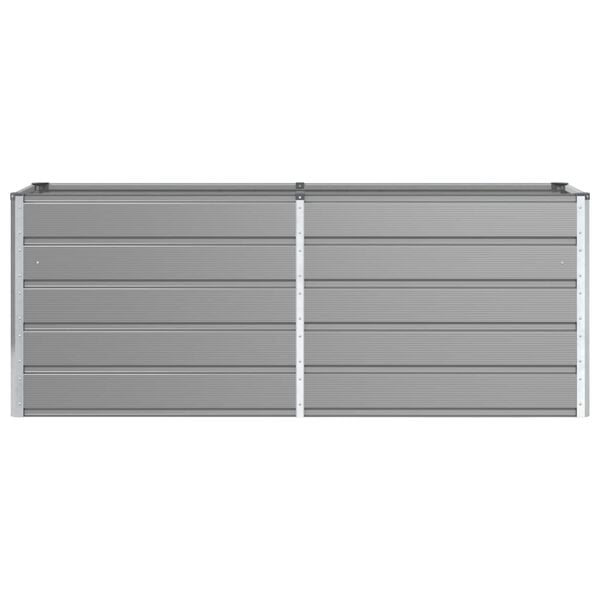 vidaXL Jardini&egrave;re Gris clair 480 x 50 x 45 cm Acier galvanis&eacute;