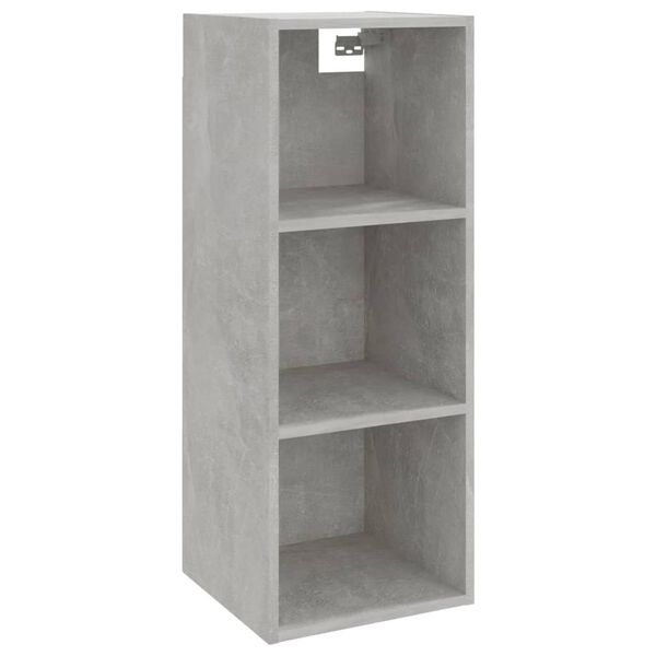 vidaXL Armoire murale Gris b&eacute;ton 34,5x32,5x90 cm Bois d'ing&eacute;nierie