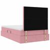 vidaXL Lit avec rangement et matelas Rose 120 x 200 cm Velours