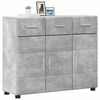 vidaXL Buffet Gris b&eacute;ton 88,5 x 30,5 x 73 cm Bois d'ing&eacute;nierie