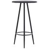 vidaXL Ensemble de bar 3 pcs Similicuir Gris