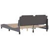 vidaXL Cadre de lit sans matelas Zadar gris 160x200 cm similicuir