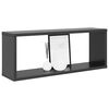 vidaXL &Eacute;tag&egrave;res murales cube 6 pcs Gris 60x15x23 cm Bois d&rsquo;ing&eacute;nierie