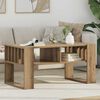 vidaXL Table basse Ch&ecirc;ne artisanal 92 x 49,5 x 45 cm Bois d'ing&eacute;nierie