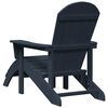 vidaXL Chaise Adirondack Bleu marine 74 x 82 x 92cm HDPE