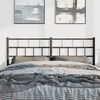 vidaXL T&ecirc;te de lit de remplacement m&eacute;tal noir 135 cm