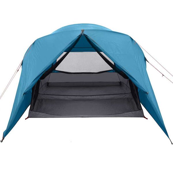 vidaXL Tente D&ocirc;me avec toit avec stockage Bleu 455 x 252 x 178 cm