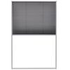 vidaXL Moustiquaire pliss&eacute;e pour fen&ecirc;tre Aluminium 80 x 120 cm