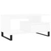 vidaXL Table basse Blanc 90x49x45 cm Bois d'ing&eacute;nierie