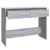 vidaXL Table console sonoma gris 100x35x76,5 cm bois d'ing&eacute;nierie