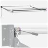 vidaXL Auvent r&eacute;tractable anthracite et blanc 4,5x3 m tissu/aluminium