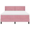 vidaXL Lit &agrave; ressorts avec matelas Rose 200 x 160 cm Polyester