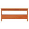 vidaXL Banc d'entr&eacute;e cire marron 100x28x45 cm bois de pin massif