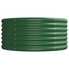 vidaXL Lit surélevé de jardin Acier galvanisé 512x80x36 cm Vert