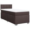 vidaXL Sommier &agrave; lattes de lit avec matelas Marron fonc&eacute; 100x200 cm