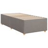 vidaXL Cadre de lit sans matelas taupe 80x200 cm tissu