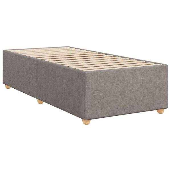 vidaXL Cadre de lit sans matelas taupe 80x200 cm tissu