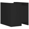 vidaXL Table de chevet noir 45x50x50 cm bois d&rsquo;ing&eacute;nierie