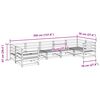 vidaXL Salon de jardin 7 pcs bois massif sapin de douglas