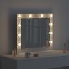 vidaXL Miroir de vanit&eacute; Blanc 60 x 55 x 18 cm Verre et bois composite
